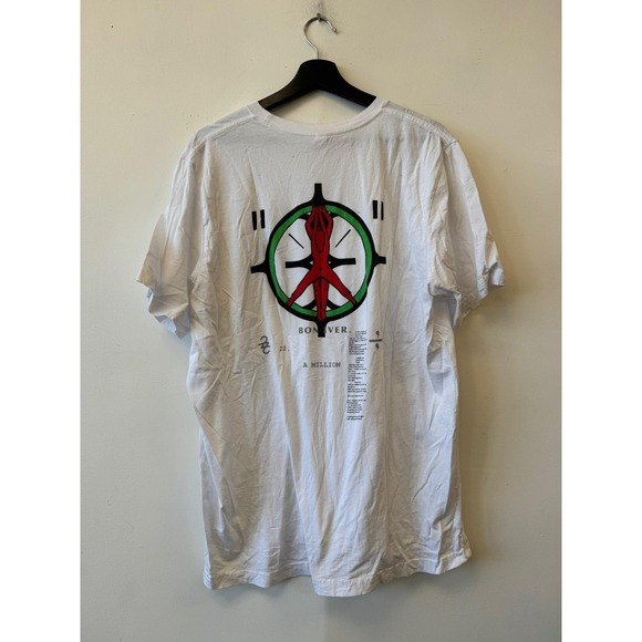 Bon Iver 22 A Million Band Shirt Mens Large White Album Graphic Bella Canvas Tee - Picture 3 of 5